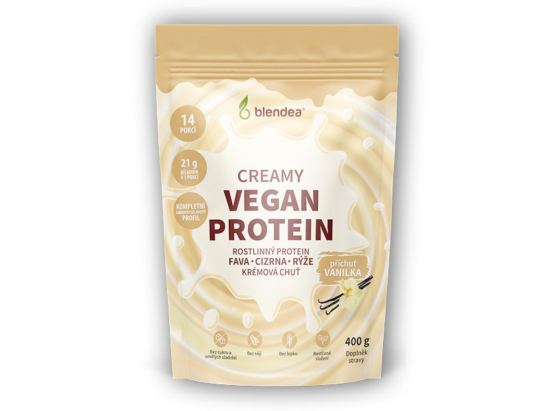 Blendea Blendea Vegan Protein krémový 400g Varianta: vanilka