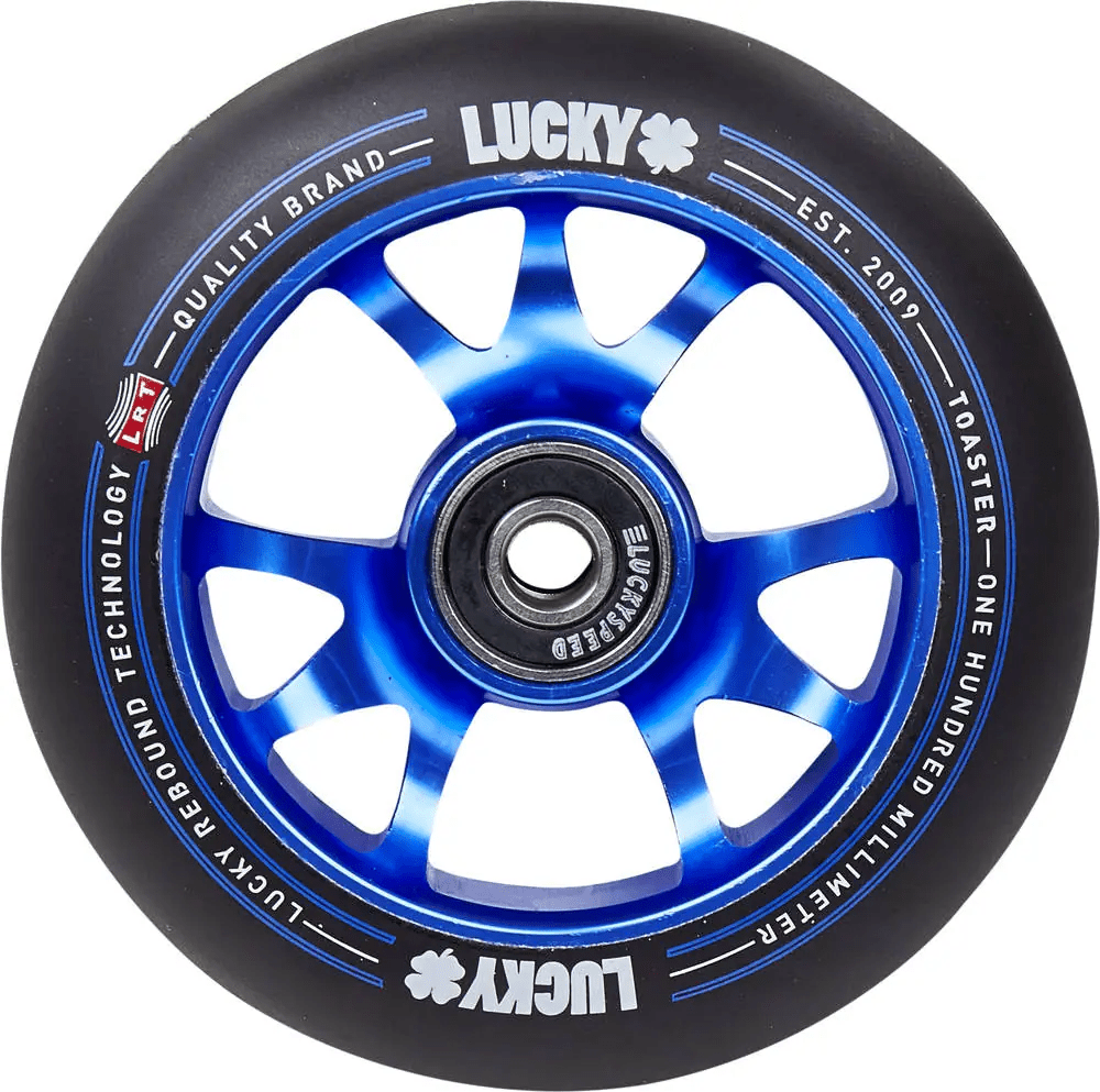 Lucky - Toaster 100mm Pro Black/Blue - kolečko na freestyle koloběžku