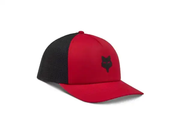 Fox Fox Head Trucker Hat Flame Red