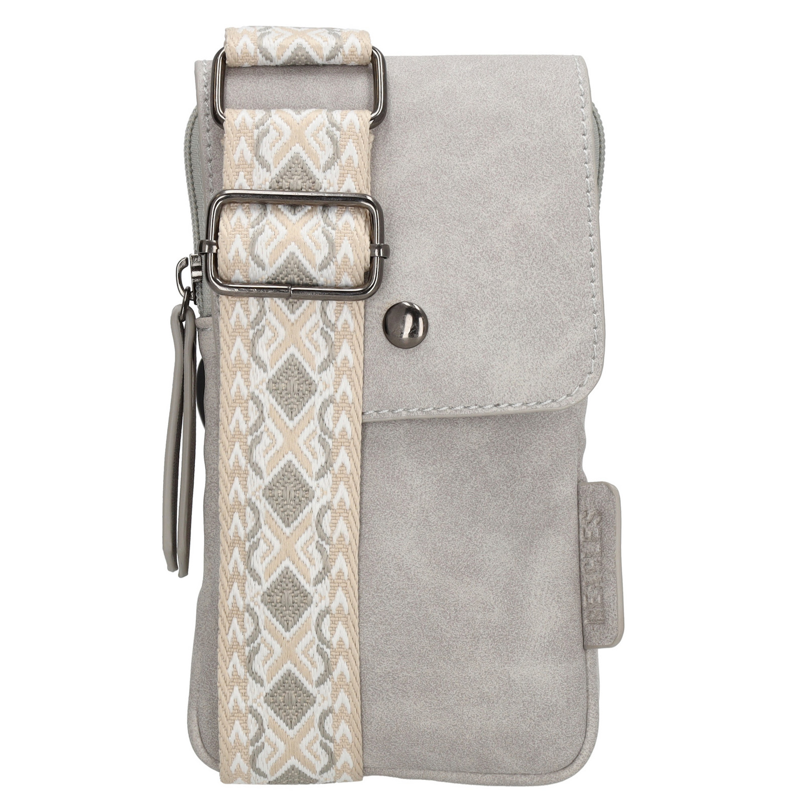 Beagles dámska crossbody taška na mobil Malaga - světle šedá