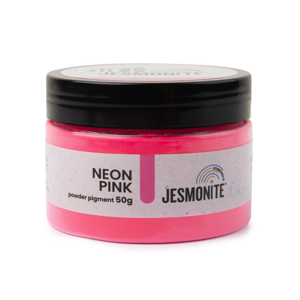 JESMONITE neonový minerální práškový pigment růžový - 1 ks