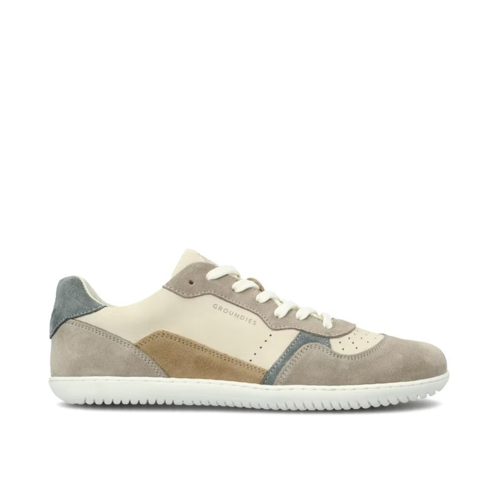 GROUNDIES NOVA GO1 WOMEN Beige Sage Green Dámské barefoot tenisky - 36