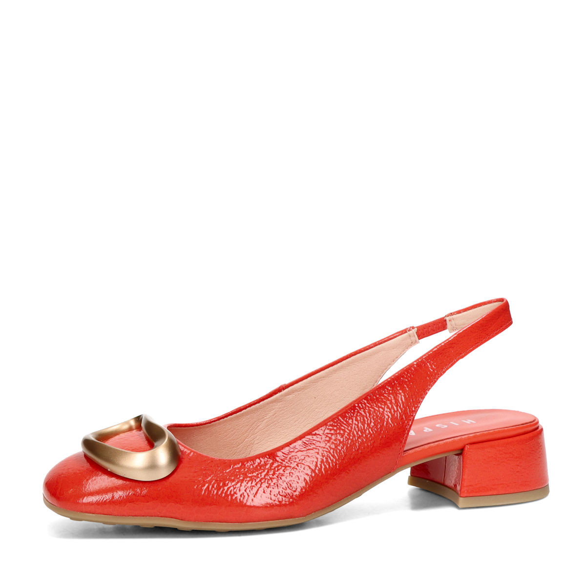 Hispanitas dámské stylové lodičky s otevřenou patou  - červené - 37