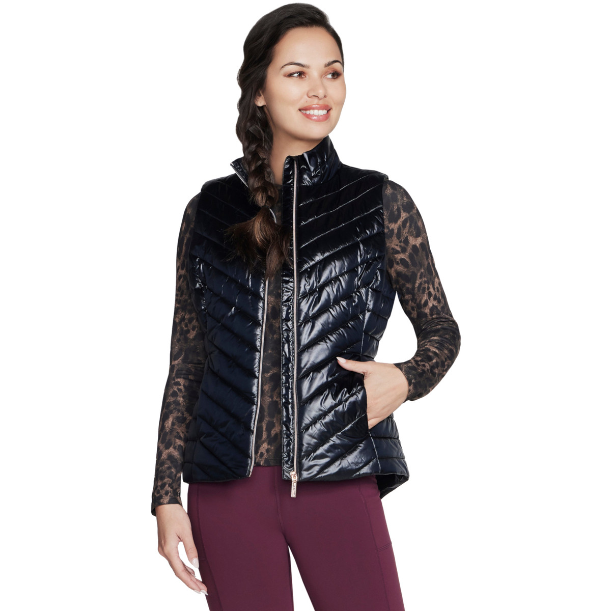 Skechers  GO Shield Shine Vest  Černá