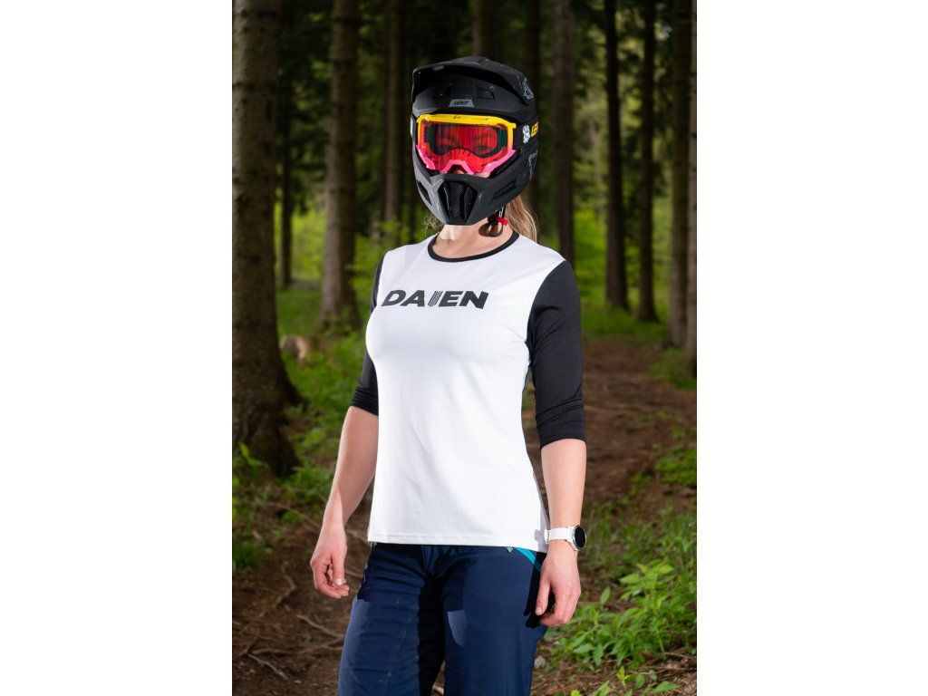 Dámský cyklistický dres Daien Panda - bílá/černá Varianta: vel. M