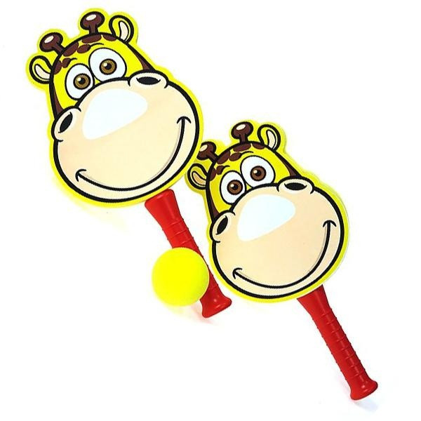 Měkké pěnové rakety s míčkem žirafa