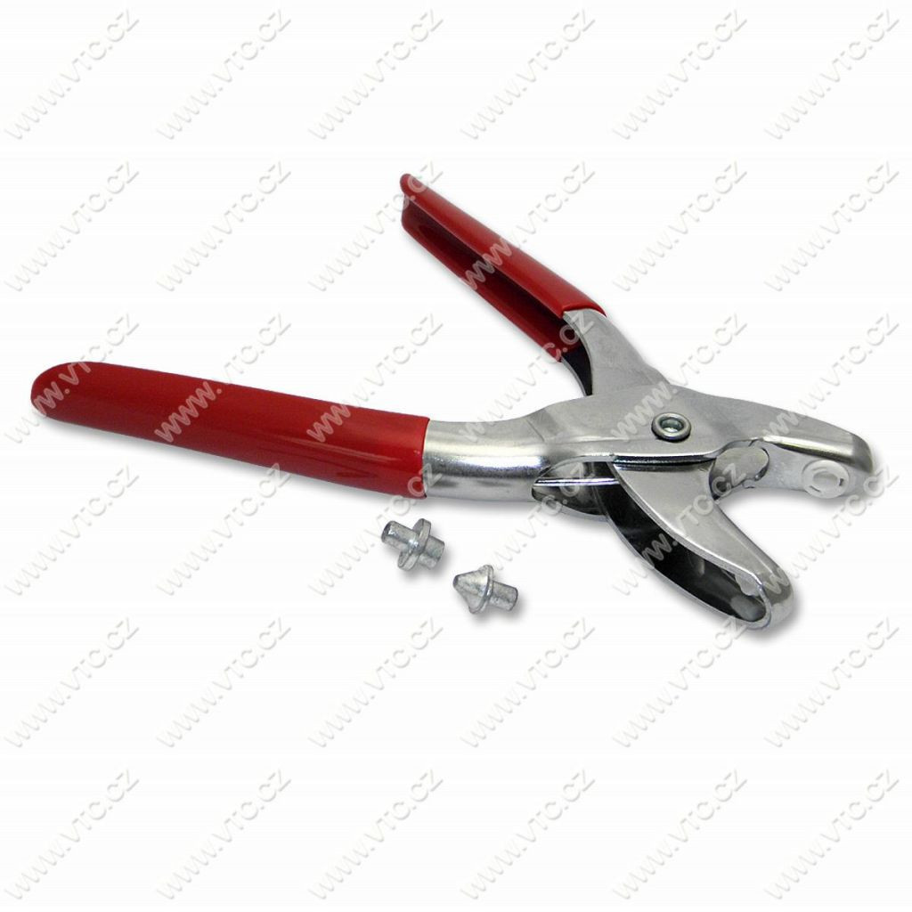 Kleště nýtovací Koh-I-Noor - stříbrné-červené