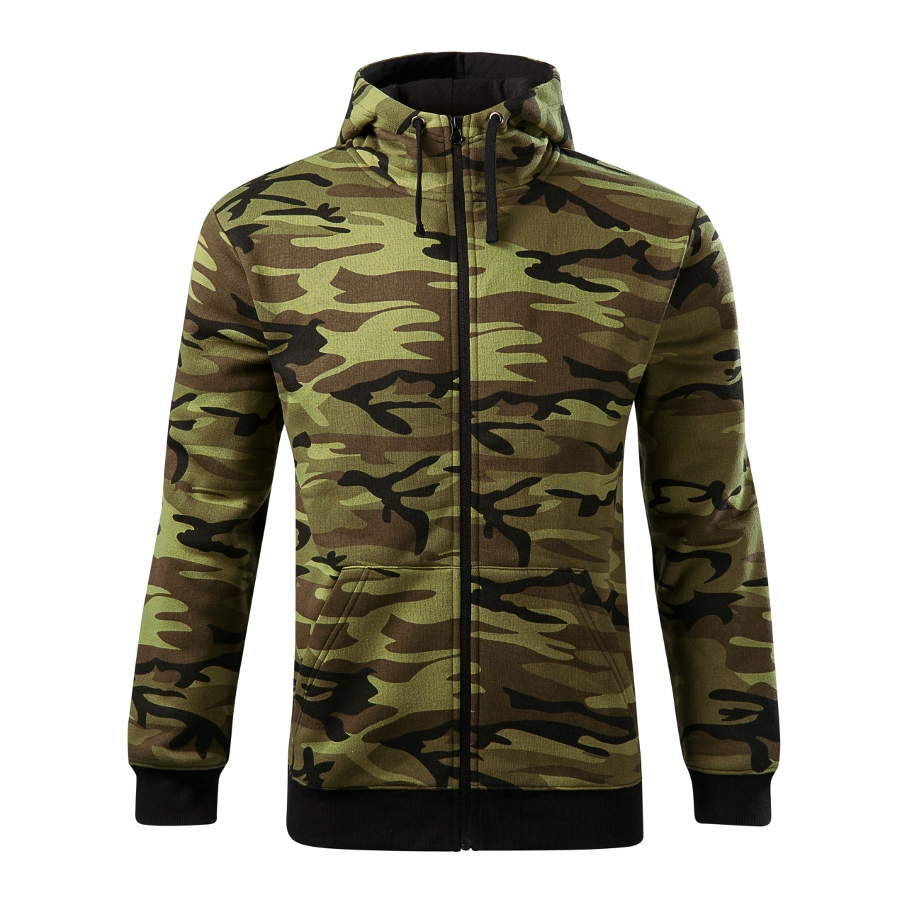 Mikina pánská Malfini Camo Zipper - český vzor, XL
