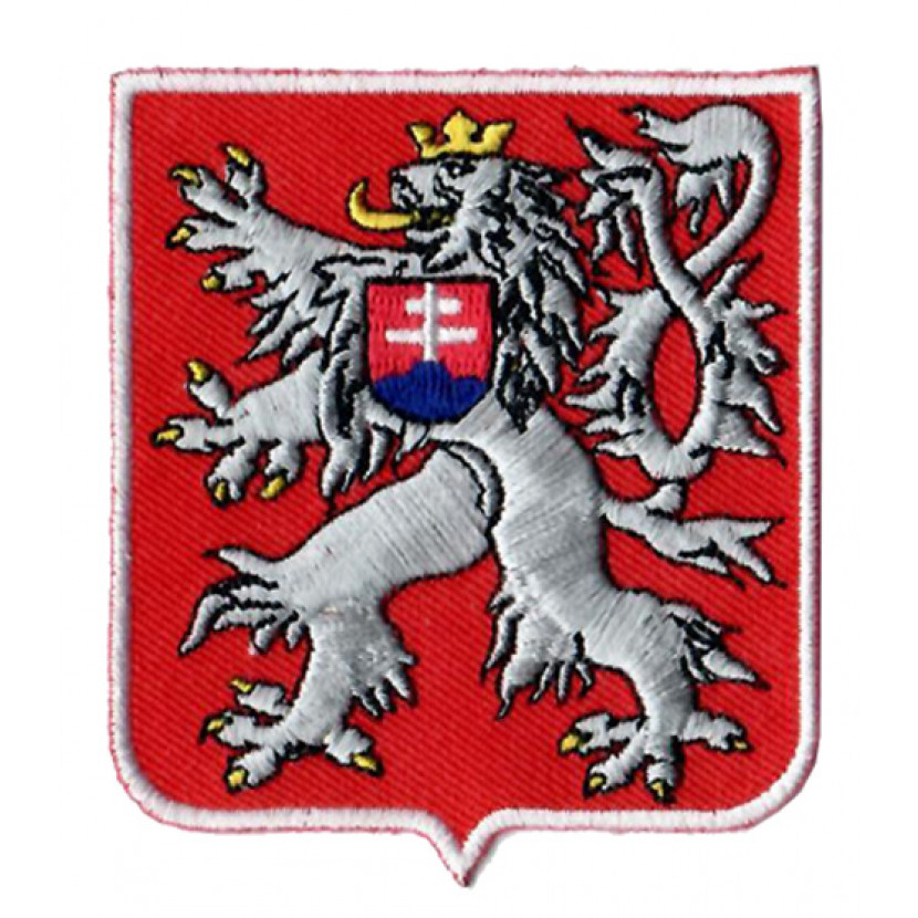 Nášivka znak Československý lev 7x6 cm