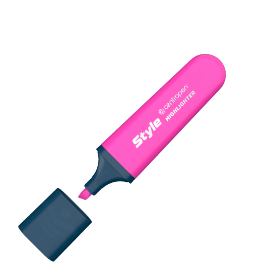 Centropen Zvýrazňovač Style Fluo - růžový - 6252/1