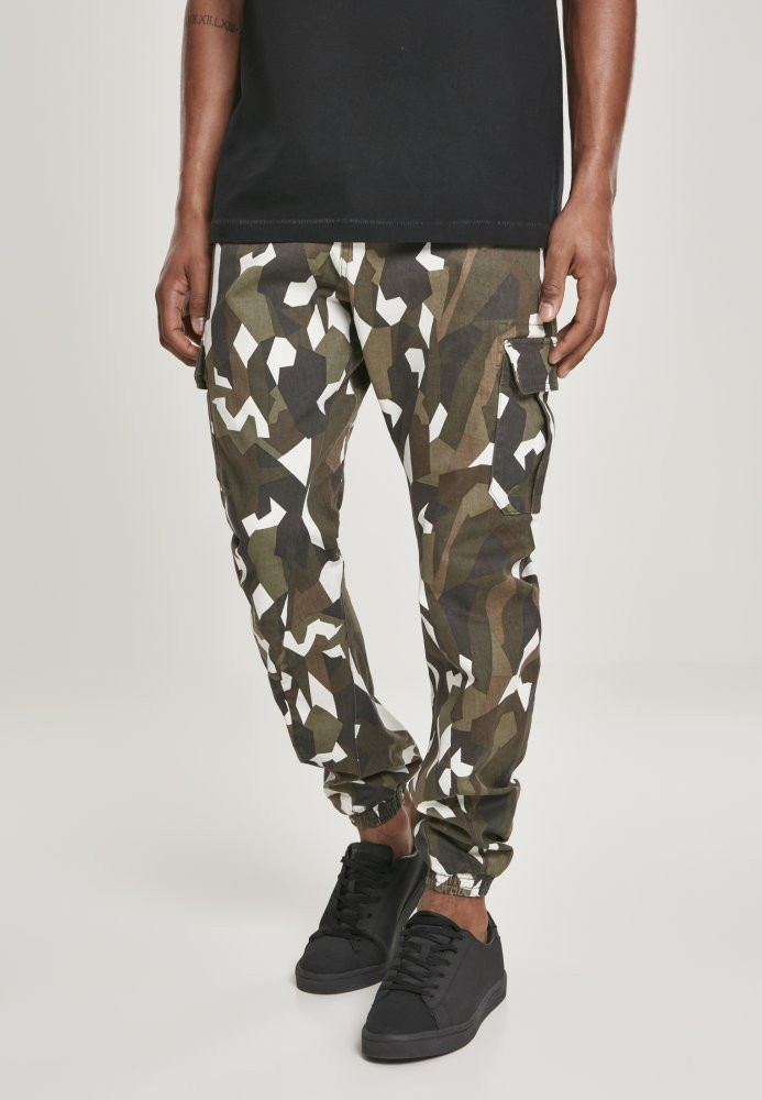 Geometric Camo Stretch Twill Cargo Pants 30