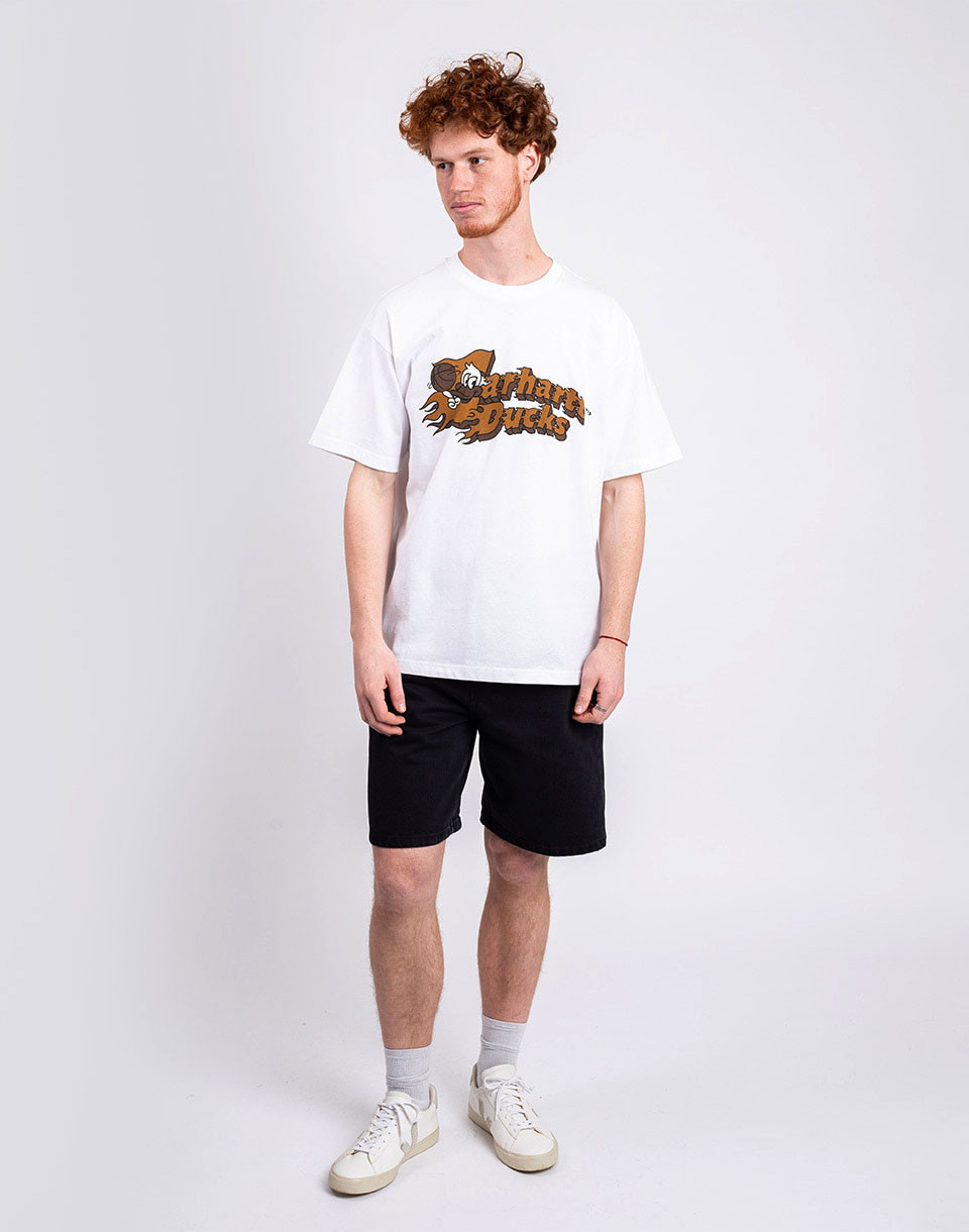 Carhartt WIP S/S Flaming Ducks T-Shirt White M