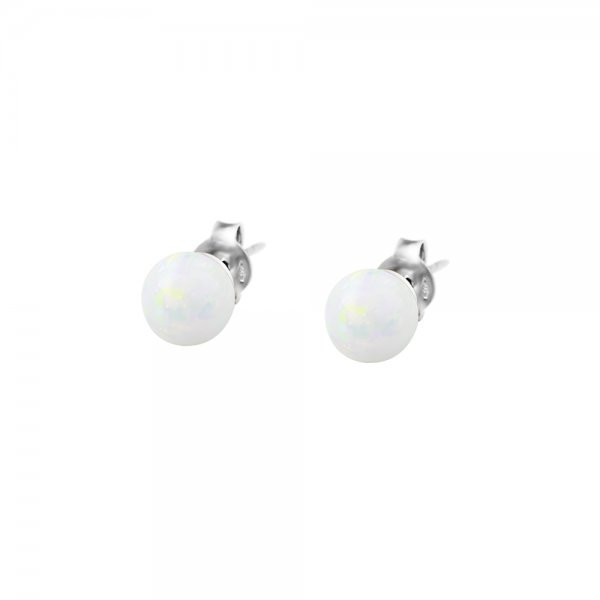 Náušnice se syntetickými opály 337-087-015081 1.45g