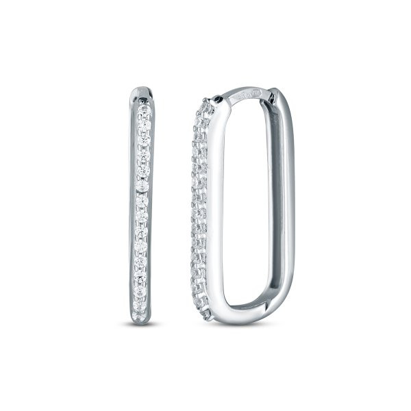 Náušnice se syntetickými kameny 336-185-003014 2.25g