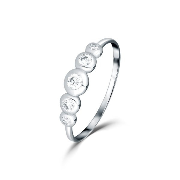 Prsten se syntetickými kameny 326-588-5995 59-1.30g