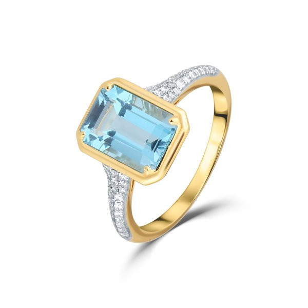 Prsten s topazem 224-957-BT44 58-3.35g