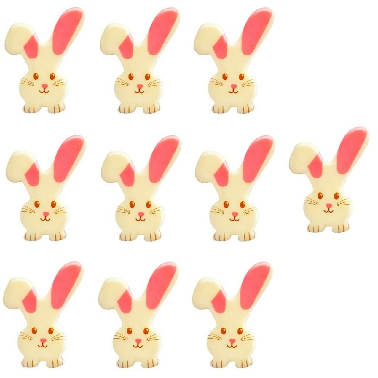 Čokoládová dekorace Králíček 10ks