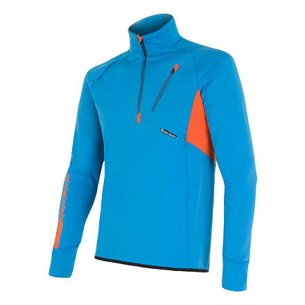 SENSOR TECNOSTRETCH pánská mikina kr.zip modrá Velikost: XXL 8592837022000