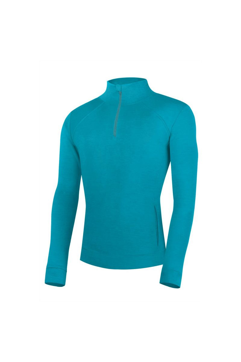 Lasting pánská merino mikina WARMIN 5155 modrá Velikost: L