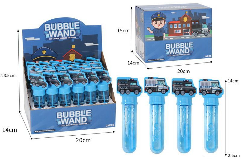 Bublifuk policejní auto 14 cm