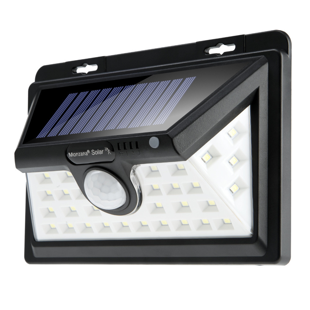 Goleto Nástěnné venkovní LED osvětlení s detektorem pohybu | 34 LED