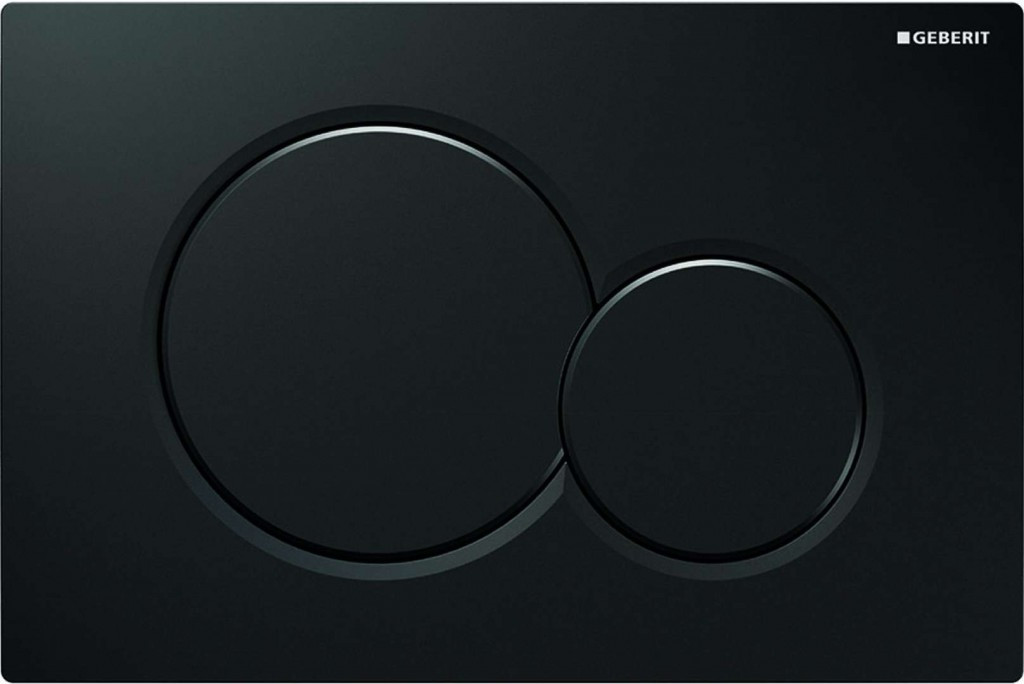 GEBERIT Sigma01 Ovládací tlačítko splachování, černá 115.770.DW.5