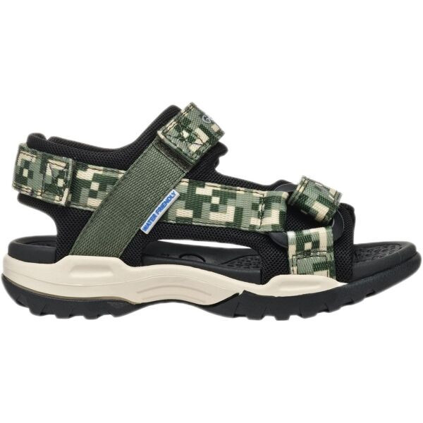 Geox J BOREALIS Chlapecké letní sandály, tmavě zelená, velikost