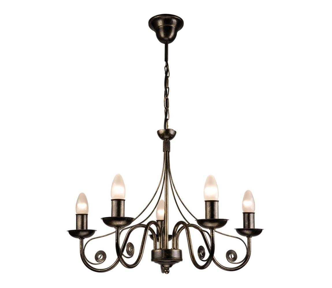 Lustr na řetězu DONATO 5xE14/40W/230V