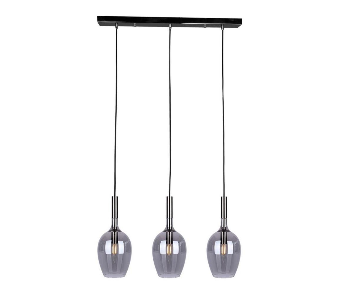 Lustr na lanku TANGO 3xE14/40W/230V černá