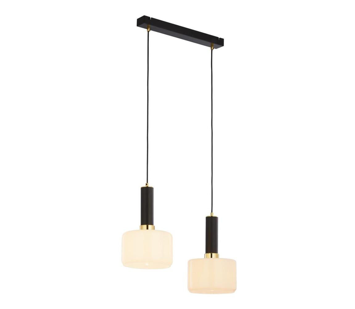 Jupiter Jupiter 1853 - VA2 - Lustr na lanku VANES 2xE27/60W/230V zlatá/černá