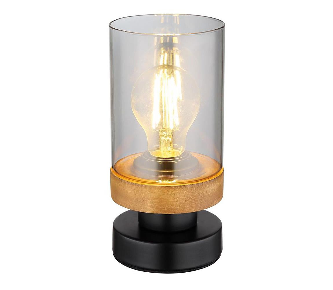 Globo Globo 15557T - Stolní lampa FINCA 1xE27/40W/230V kov/dřevo