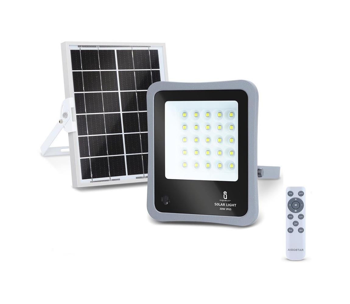 B.V.  - LED Stmívatelný solární reflektor LED/30W/3,2V IP67 + DO