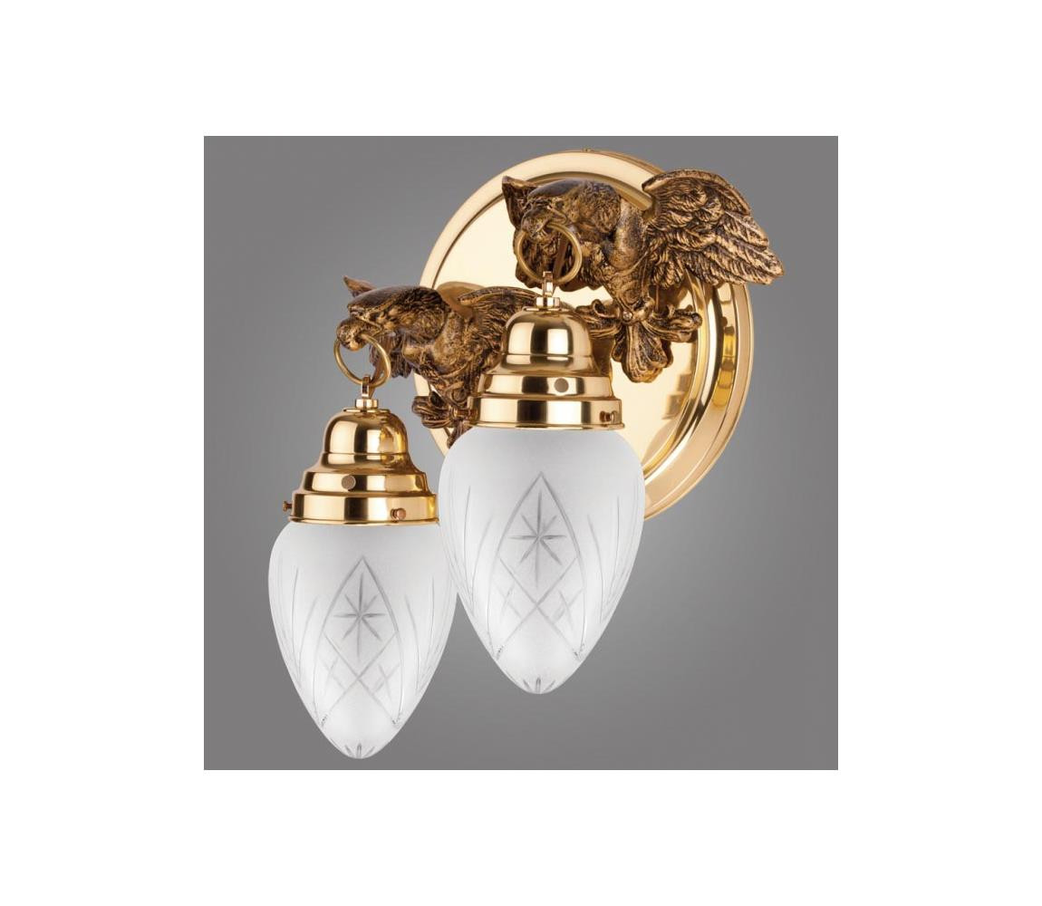 KEMAR Kemar OK60/2 - Nástěnné svítidlo OURO EAGLE 2xE27/60W/230V
