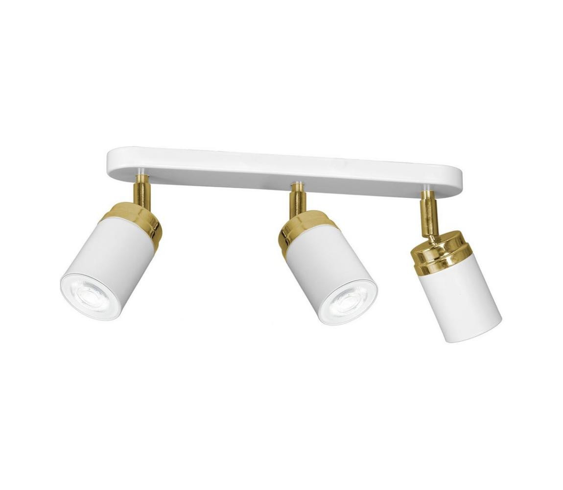 Bodové svítidlo RENO 3xGU10/8W/230V bílá/zlatá