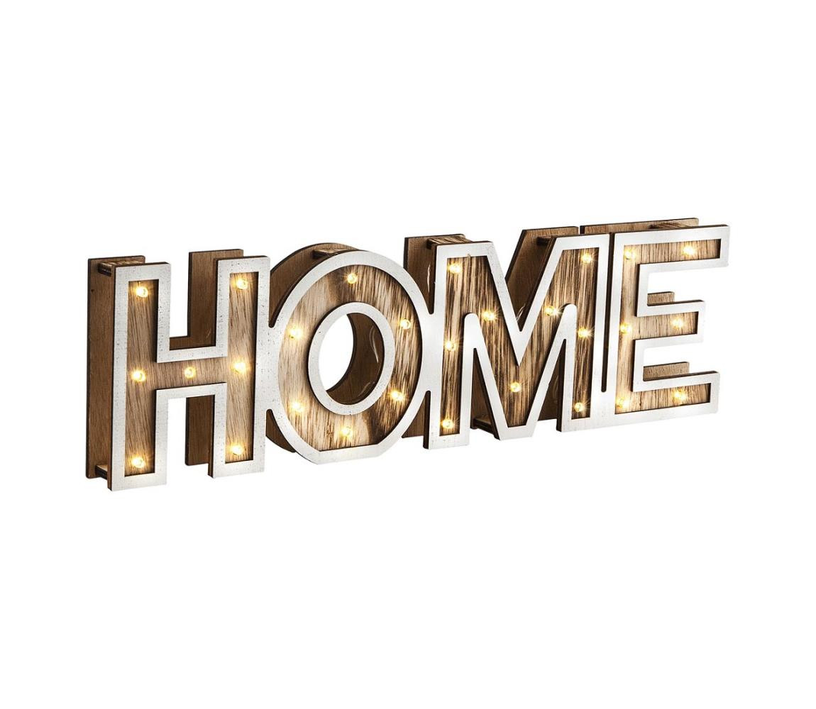 Globo Globo 29975 - LED stolní lampa HOME 28xLED/0,06W/3xAA topol