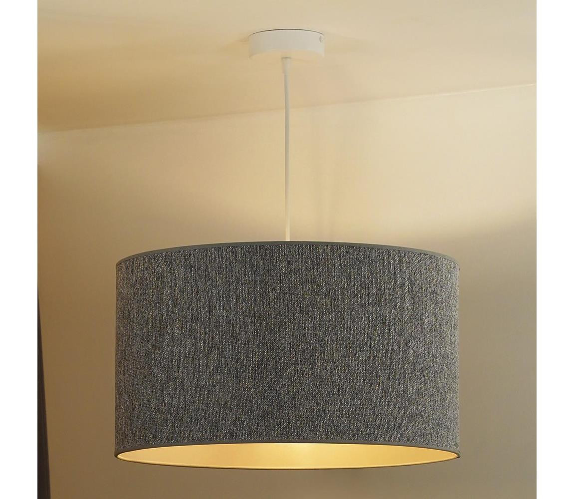 - Lustr na lanku ROLLER ECO RECYCLING 1xE27/15W/230V pr. 45 cm šedá