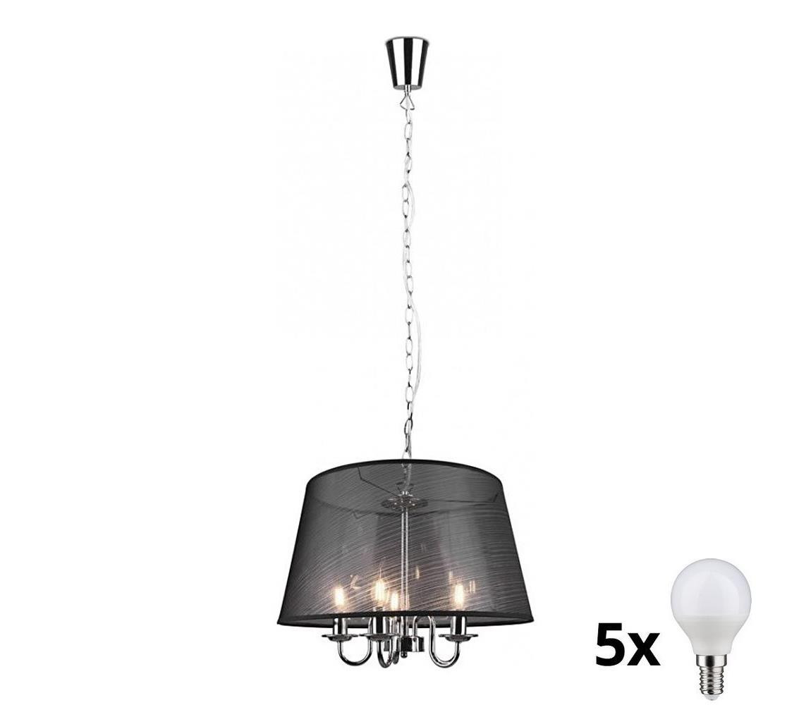 Reality Reality - LED Lustr na řetězu CIMA 5xE14/40W/230V černá