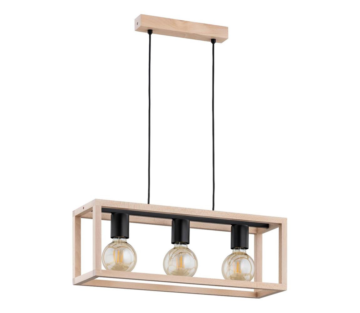 Lustr na lanku PAKO 3xE27/15W/230V béžová