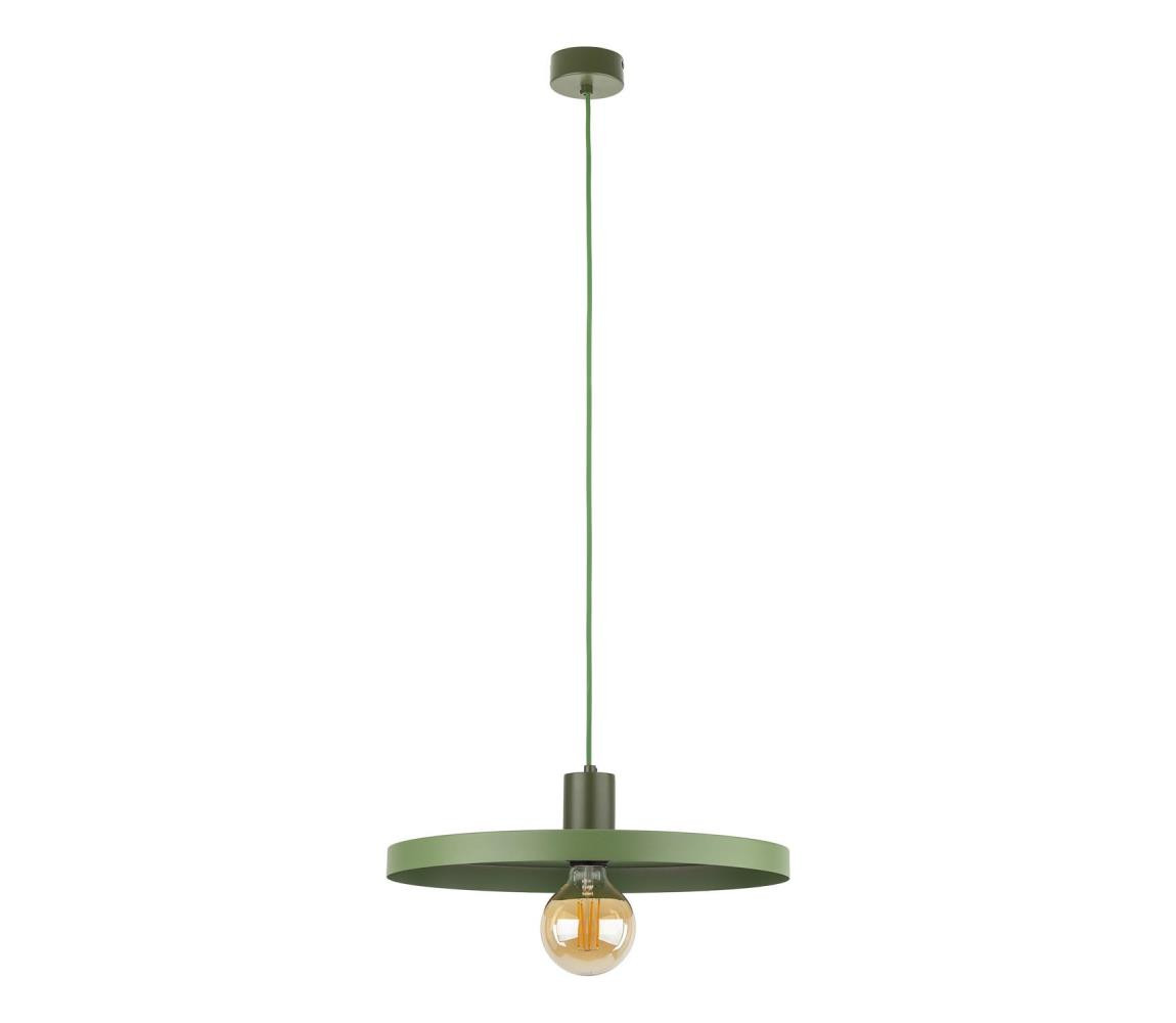 Lustr na lanku SILA 1xE27/15W/230V pr. 40 cm zelená