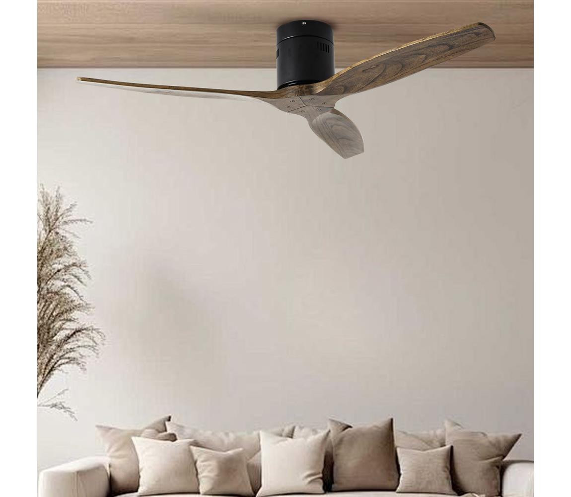 ZE ZE - Stropní látor SPELLO Wi-Fi Tuya černá/dub + DO