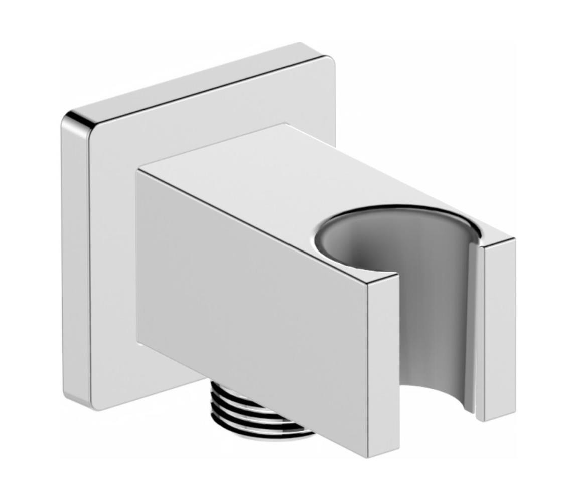 KFA Armatura KFA Armatura 845-051-00 - Hranatý držák sprchy s vývodem LOGON lesklý chrom