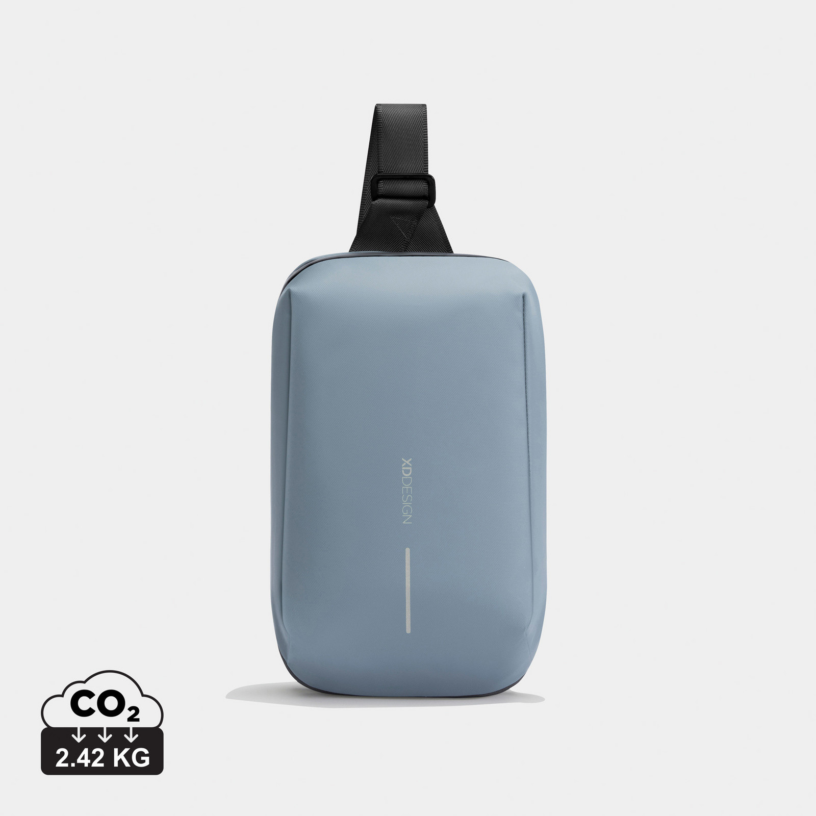 Voděodolný batoh přes rameno, Urban Sling, XD Design, šedo/modrý