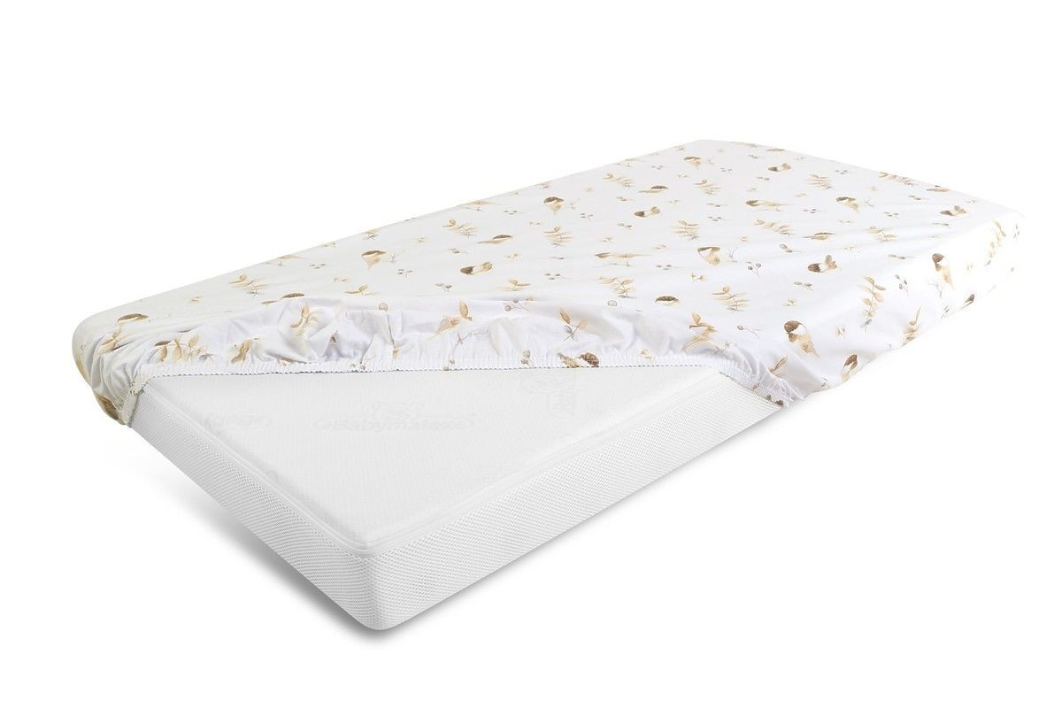 Babymatex Cotton fitted sheet with elastic - Sparrows(140x70 36785-0 cm