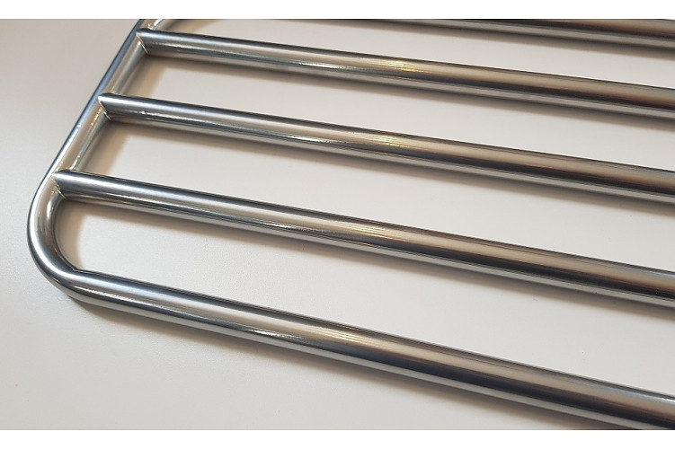 České sušáky SUŠÁK RUČNÍKŮ CHROM LESK NA STĚNU D350 - 50 cm pro 3 ručníky - chrom lak