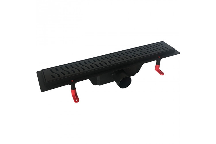 HOPA STANDARDline BLACK HARMONY 500 - černý lineární plastový žlab 500 mm