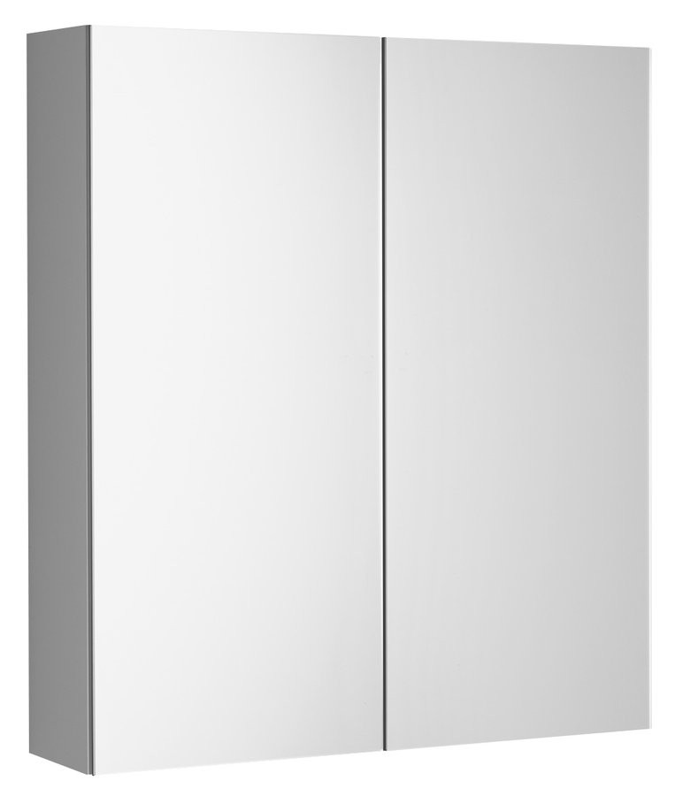 Bruckner NEON koupelnová galerka, oboustranné zrcadlo, 600x665mm, bílá