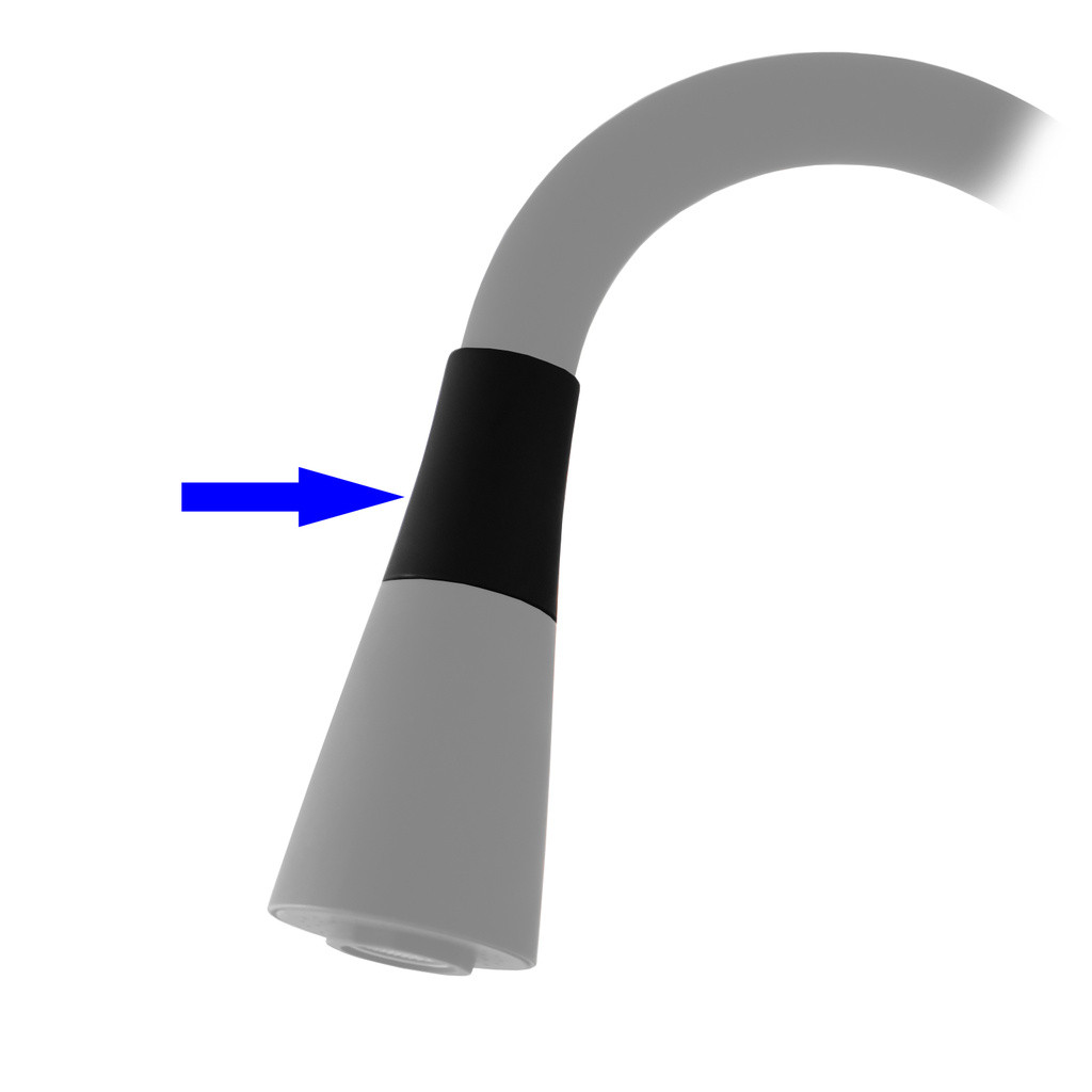 RAV Slezák Plastový kužel na sprchu PS0013 (SR0013) - černá PD0112