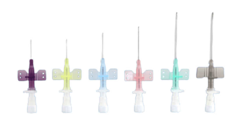 Chirana Intravenózní kanyla CHIRAFLEX 14G, bez portu, s křidélky 50 ks Barva: Oranžová