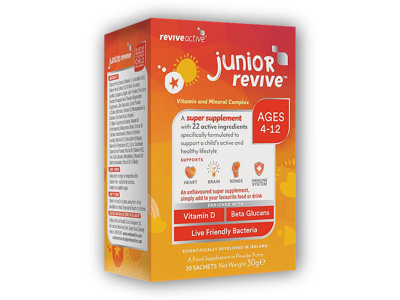 reviveactive Junior Revive 20 sáčků natural (bez příchutě) (Imunita,odolnost,růst-děti)