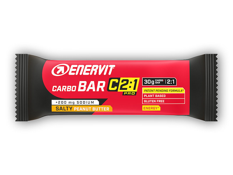 Enervit Carbo Bar C2:1 se sodíkem 45g Varianta: slané arašídové máslo